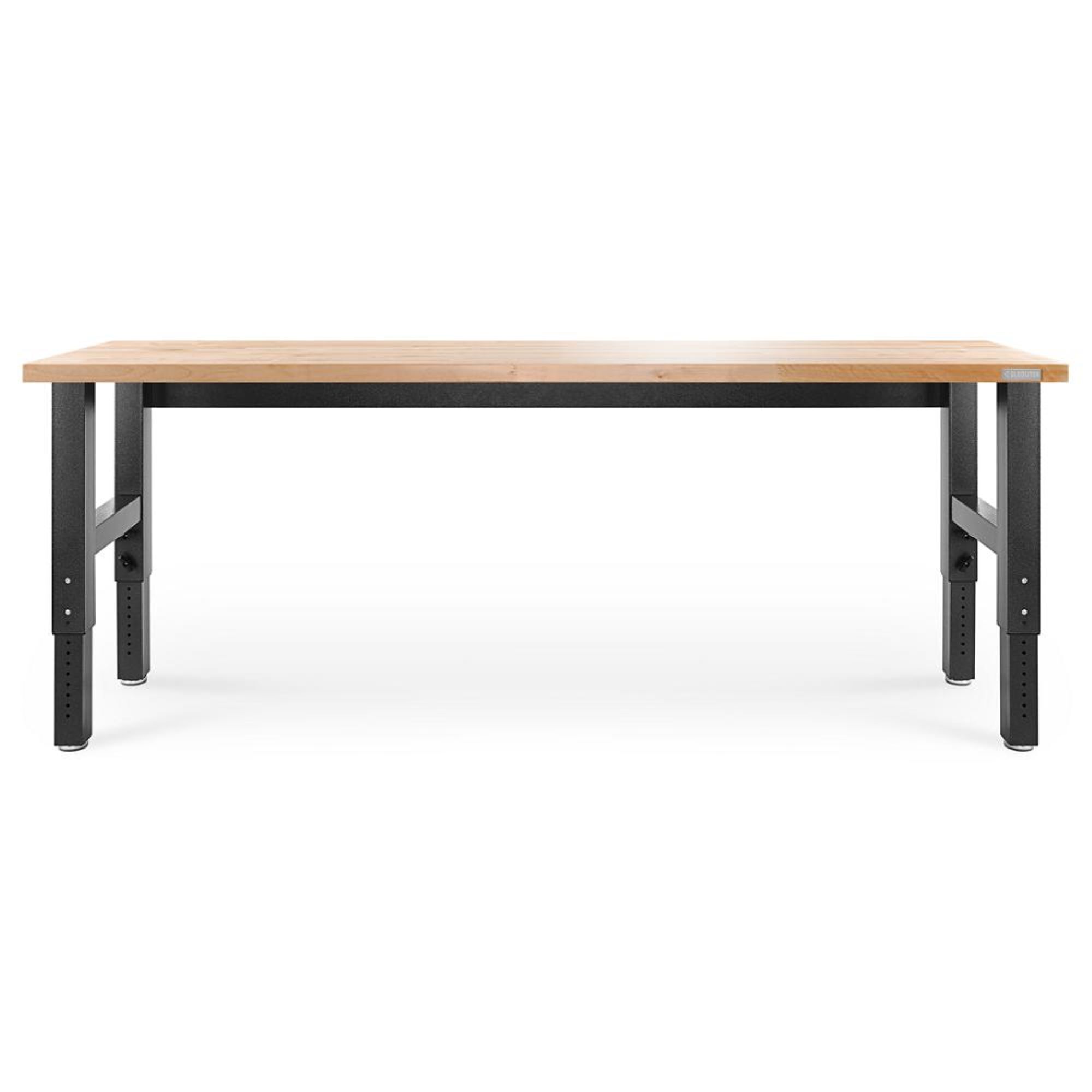 Gladiator, 8ft. Adjustable Height Hardwood Workbench, Model# GAWB08HWEG
